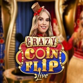 Try Crazy Coin Flip slot by Evolution on turbo-win.org – logo image