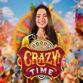Official Live Casino logo: Crazy Time by Evolution at Turbo Wins Casino