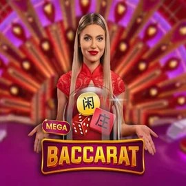 Mega Baccarat casino game by Pragmatic Play – featured logo at Turbo Wins Casino