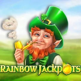 Rainbow Jackpots online game logo by Red Tiger Gaming on turbo-win.org